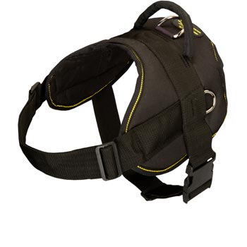 Nylon All Weather Boxer Harness for Service Dogs