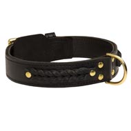 Incredible Design Boxer Braided Leather Collar  Incredible Design Boxer Braided Leather Collar