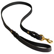 Walking Training Leather Boxer Leash Braided