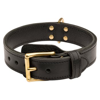 Boxer  Leather Collar with Easy in Use Buckle